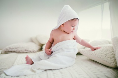 Logotrade promotional gift picture of: Cotton hooded baby towel